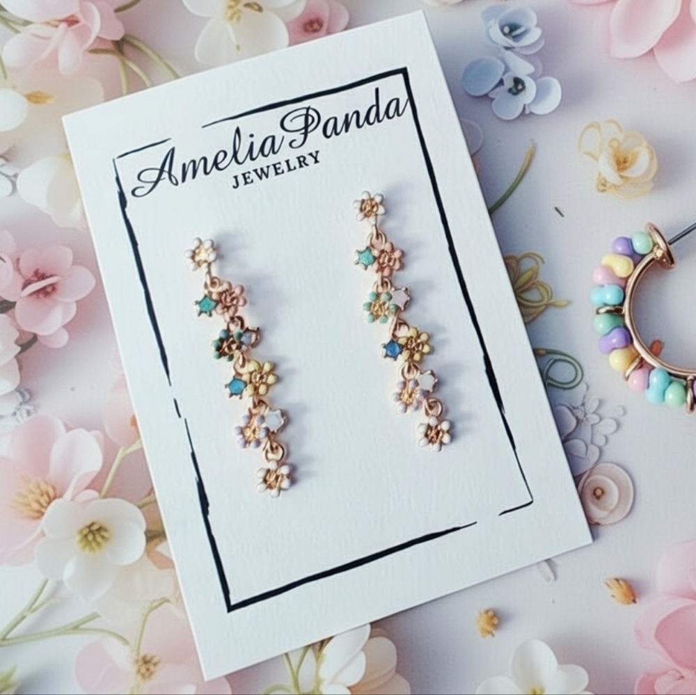 🌸Pastel Floral Drop Earrings🌸